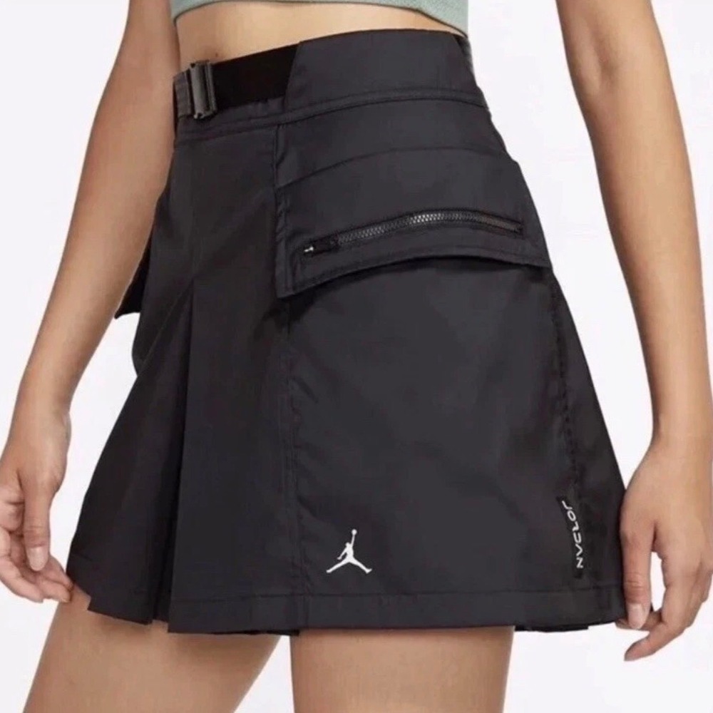 Air Jordan Next Utility Cargo Skirt Size L Black Polyester Mini Streetwear Nike
